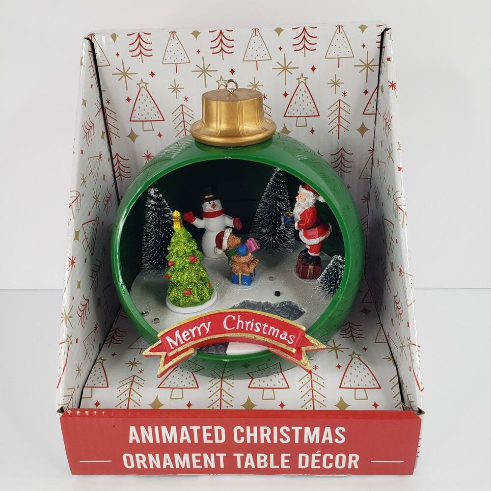 Musical Christmas Table Decor Ornament Jingle Bells Music Lights SEE VIDEO